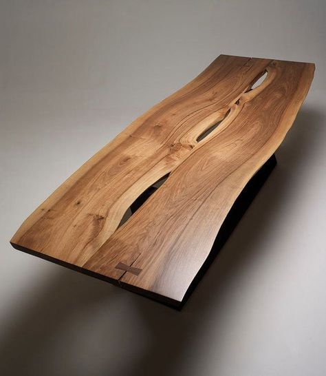 Live Edge Walnut Dining Table, Walnut Table Top, Dark Wood Table, Wood Slab Table, Wood Table Design, Live Edge Furniture, Slab Table, Live Edge Dining Table, Wood Tables