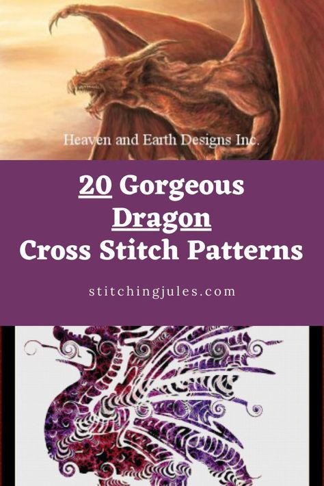 Dragons are some of the most stunning images to cross stitch. There are countless patterns found all over the internet featuring dragons of all shapes, sizes, and colors. However, when it comes to selecting the… Dragon Cross Stitch Patterns, Cross Stitch Patterns Modern, Graphgan Patterns, Bookmark Cross Stitch Pattern, Beginners Cross Stitch, Horse Cross Stitch, Cross Stitch For Beginners, Bookmark Cross Stitch, Cross Stitch Pattern Maker