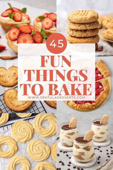 45 Fun Baking Recipes Fun Stuff To Bake, What Should I Bake, Stuff To Bake, Fun Things To Bake, Things To Bake, Recipes To Bake, Baking Mix Recipes, British Desserts, Bake Sale Recipes