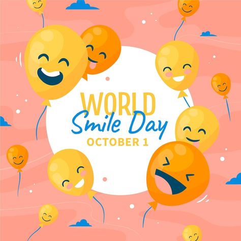 Free Vector | Hand drawn flat world smile day background Smile Day, World Smile Day, Flat World, Day Background, Vector Hand, Graphic Resources, Pikachu, Hand Drawn, Vector Free