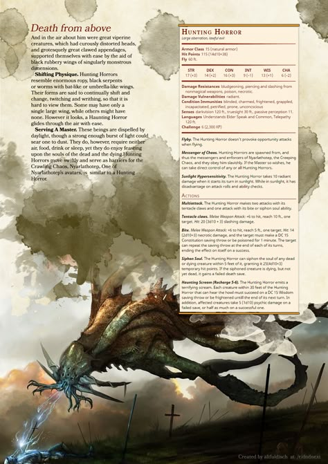 Lovecraftian Monsters, Dnd Stats, Dnd Classes, Dungeons And Dragons 5e, D D Monsters, Dnd 5e Homebrew, Dnd Dragons, Dragon Rpg, Dungeons And Dragons Game