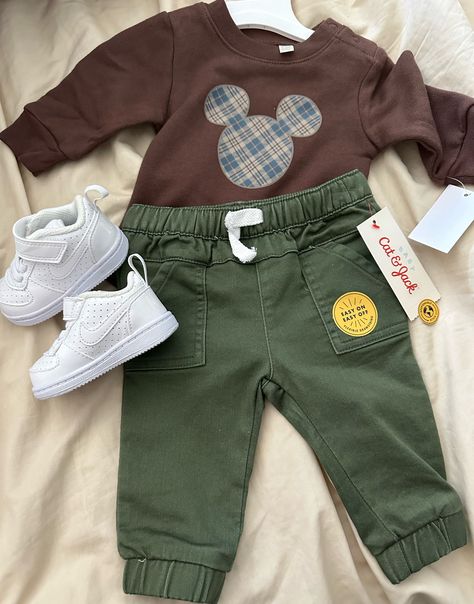 Disney Baby Clothes, Newborn Boy Clothes, Baby Inspiration, Disney Boys, Baby Mouse, Fall Baby, Baby Outfit, Newborn Boy