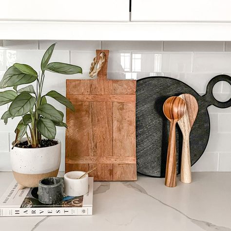 @LaurenAshleyHansen Collection – Pepper + Vetiver Marble Kitchen Decor, Wood Serving Bowl, Wood Cheese Board, Wood Serving Board, Kitchen Counter Decor, Island Decor, Wood Vase, Wood Board, Serving Board