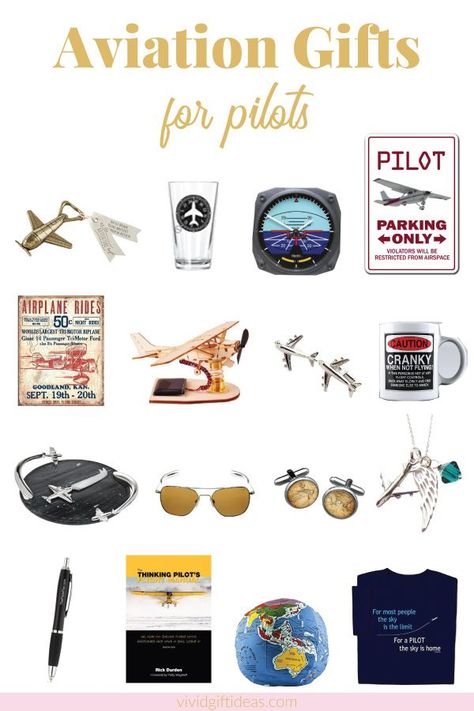 Awesome gifts for pilots and aviators Pilot Gifts Boyfriend, Aviation Gift Ideas, Gifts For Pilots, Guys Gifts, Plane Gifts, Surprise Gifts For Him, Aviation Theme, Helicopter Pilot, Student Pilot