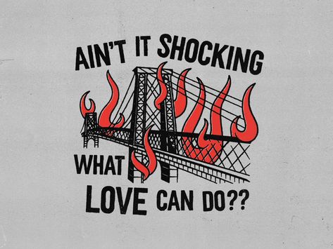 Burning Bridge by Eric Lee on Dribbble Burn The Bridge Tattoo, Burning Bridge Tattoo, Burning Bridges Tattoo, Burning The Bridge Quotes, Burn The Bridge, Burn That Bridge Quote, Bridges Burned Quotes, Bridge Tattoo, Burning Bridges