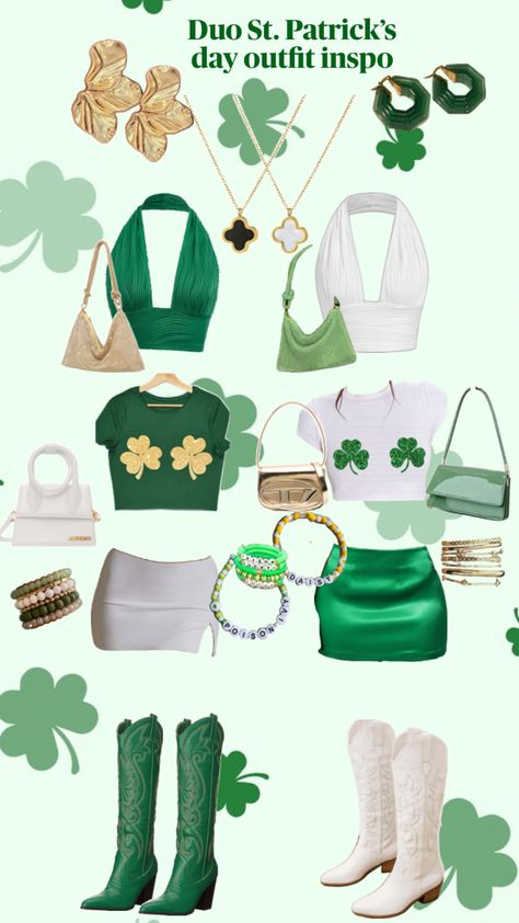 Best Friend St.Patricks day outfit inspiration St Pattys Outfit, St Patricks Day Outfits, St Patricks Outfit, St Pattys Day Outfit, Girls Night Outfit, St Patrick's Day Outfit, Party Fits, Day Outfits, St Paddy