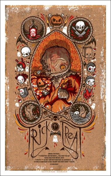 Drew Millward, Sam Trick Or Treat, Trick Or Treat Movie, Trick R Treat Movie, Trick Or Treat Sam, Mondo Posters, Terrifying Halloween, Sam Trick R Treat, Halloween Board