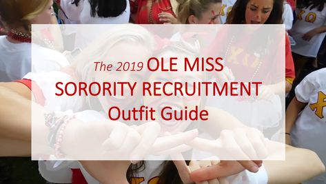 Planning to rush at Ole Miss this fall? Check out our 2019 Ole Miss Sorority Recruitment Outfit Guide! Ole Miss Rush Outfits, Ole Miss Sorority, What To Wear 2023, Sorority Recruitment Tips, Sorority Rush Week, Sorority Shirts Letters, College Tours, Rush Week Outfits, Sorority Rush Outfits