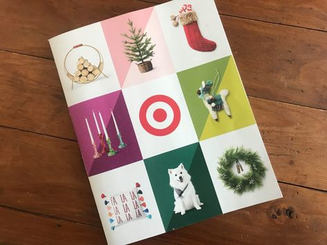 5 Smart Decorating Ideas to Steal from the Target Holiday Catalog Corporate Christmas Cards Design, Catalog Cover Design, Catalogue Design Templates, Pottery Barn Decor, Gift Guide Design, Holiday Decorating Ideas, Corporate Christmas Cards, Cover Design Inspiration, Target Holiday