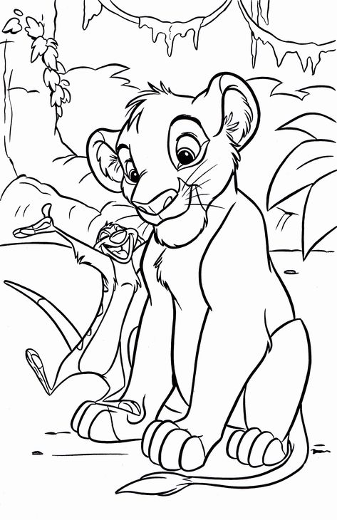 Free Disney Coloring Pages, Disney Coloring Sheets, Coloring Pictures For Kids, Lion Coloring Pages, Il Re Leone, Princess Coloring Pages, Coloring Pages For Boys, Disney Colors, Easy Coloring Pages