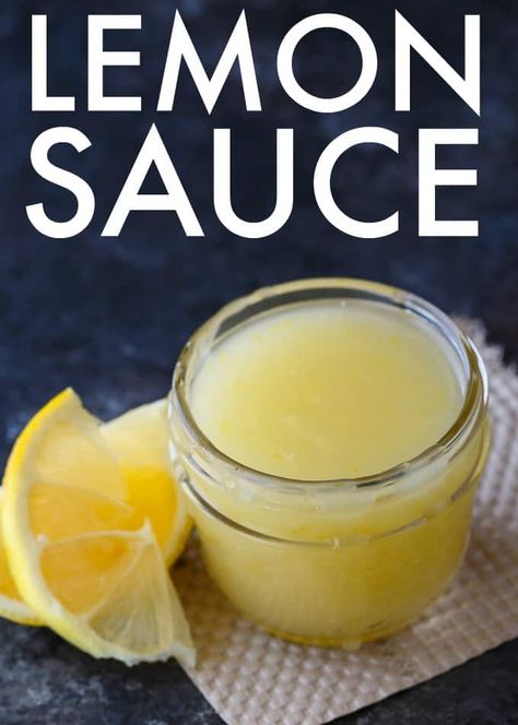 Best Lemon Sauce {For Desserts} - Simply Stacie Lemon Dipping Sauce, Cake Bread Pudding, Lemon Sauce For Chicken, Coconut Macaroon Cookies, Sundae Toppings, Lemon Cream Sauces, Simply Stacie, Macaroon Cookies, Homemade Sauce Recipes