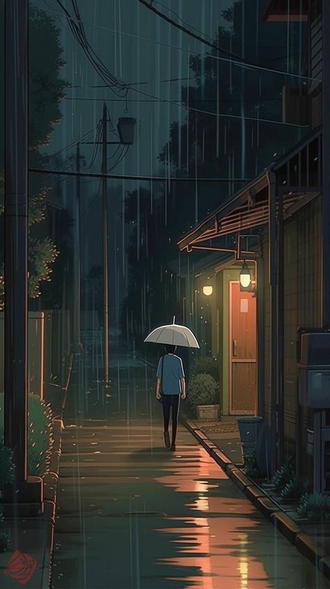 Animated Rain Wallpaper, Live Aesthetic Wallpaper, Anime Rain Wallpaper, Past Lives Aesthetic, Cute Wallpaper Backgrounds Vintage, Aesthetic Live Wallpaper, Wallpapers Room, Anime Interior, Wallpaper Engine Wallpapers