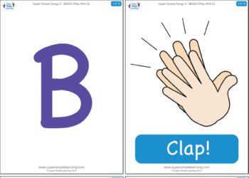 BINGO - Super Simple Songs Bingo Song, Farm Animals Preschool, Early Childhood Education Resources, Simple Songs, Super Simple Songs, Alphabet Pictures, Action Cards, Creative Curriculum, Easy Art Projects