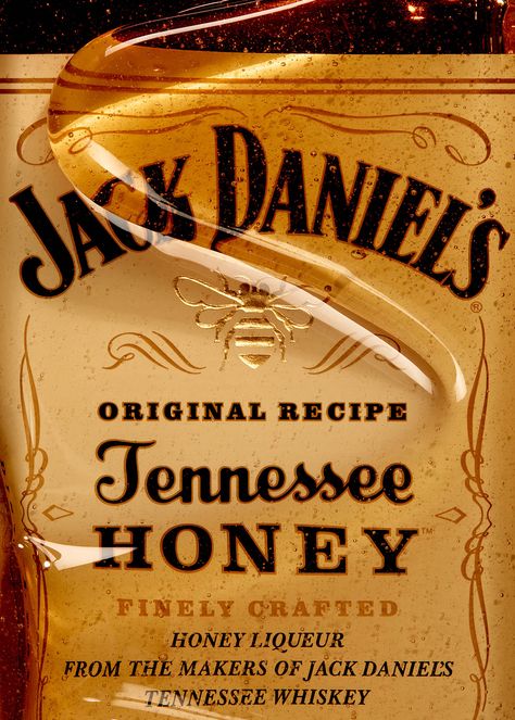 JACK DANIEL'S TENNESSE HONEY | RIKKI WARD Jack Daniel Honey, Honey Jack Daniels, Jack Daniel Aesthetic, Jack Daniels Drinks, Jake Daniels, Whiskey Lemonade, Honey Images, Creative Still Life, Jack Daniels Honey