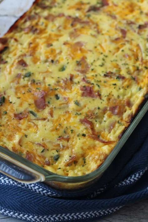 Keto Breakfast Bake, Desayuno Keto, Egg Bake, Ham And Eggs, Starting Keto Diet, Recetas Keto, Keto Fat, Keto Diet Menu, Breakfast Bake