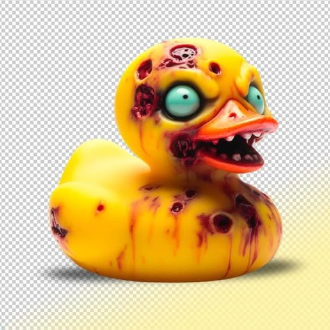 PSD psd yellow rubber duck zombie on a t... | Premium Psd #Freepik #psd #duck #horror #bathroom #toy Rubber Duck Art, Horror Bathroom, Horror Animals, Duck Pics, Duck Ideas, Yellow Rubber Duck, Toy Duck, Duck Tattoos, Duck Cake