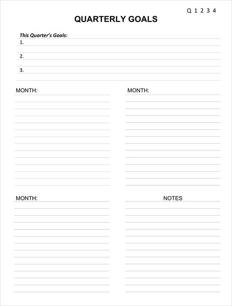 #Quarter_Goals_Template #Quarterly_Goals_Free_Printable #Quarterly_Vision_Board #Quarter_Planning Quarter Goals Template, Quarterly Vision Board, Quarterly Goals Free Printable, Quarter Planning, Quarter Goals, Event Organizer Planners, Diy Prayer Journal, Pink Daily Planner, Quarterly Goals