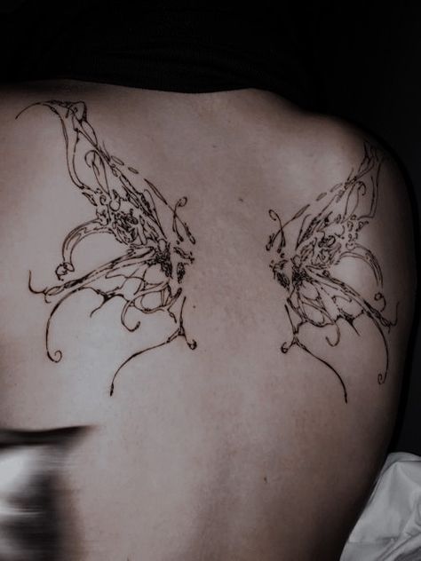 Moth Wing Back Tattoo, Moth Wings Back Tattoo, Wing Back Tattoo, Wings Back Tattoo, Wing Tattoo Men, Back Aesthetic, Mark 10 9, Back Tats, Moth Wings