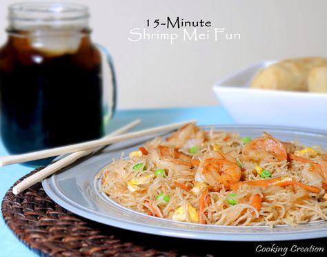 Mai Fun Noodles Recipe, Shrimp Mei Fun Recipe, Mei Fun Recipe, Mei Fun Noodles, Mai Fun, Mei Fun, Vermicelli Recipes, Chinese Cooking Recipes, Dinner Entrees