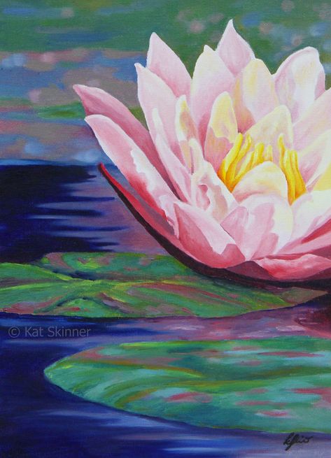 Water Lilies Art, Water Lilies Painting, Mini Canvases, Lily Painting, Beautiful Oil Paintings, Virtual Art, Drip Painting, Youtube Art, Amazing Art Painting