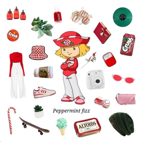 Peppermint Outfit, Peppermint Fizz Strawberry Shortcake, Peppermint Aesthetic, Peppermint Fizz, Strawberry Shortcake Outfits, Icon Pictures, Bday Dress, Short Cake, Strawberry Shortcake Characters