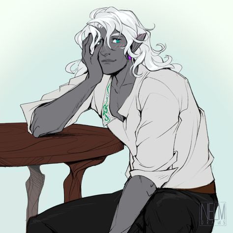 Drow Male, Half Drow, Dnd Elves, Elf Man, Percy Jackson Art, Goth Art, Dark Elf, How To Draw Hair, Dnd Characters