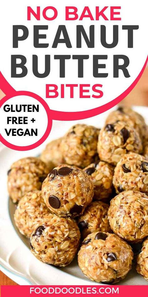 No Bake Energy, Energy Balls Healthy, Menu Sarapan Sehat, Energy Balls, Energy Bites, School Snacks, Protein Snacks, Perfect Breakfast, Healthy Sweets