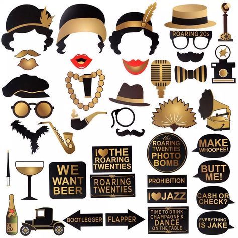 Roaring 1920s Party, Roaring 20s Party Decorations, Great Gatsby Party Decorations, 20s Party Decorations, Gangster Party, 1920s Themed Party, Gatsby Birthday Party, Gatsby Birthday, 1920's Party