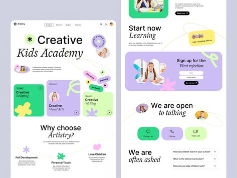 Learn with the best at Kids Academy! We offer a variety of educational resources for kids of all ages. #kidsacademy #education . #Language_Learning_Website_Design #Course_Website_Design_Inspiration #Primary_School_Website_Design #Edtech_Website_Design Math Website Design, Website Design Figma, Building Designing, Web Developer Portfolio, Educational Websites For Kids, Colorful Website, Learn Math, Modern Website Design, Ui Animation