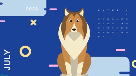 Puppies - Calendar Template Visme Calendar Template, Puppies