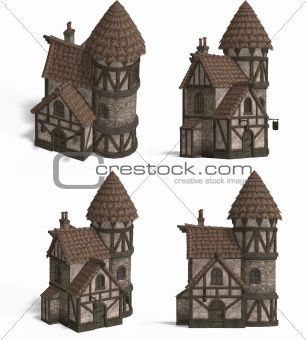 midieval paper house design for purchase Minecraft Medieval House, Old Fashioned House, Fantasy Village, Minecraft Medieval, Medieval Houses, Building Concept, Fantasy House, Fantasy City, Minecraft Projects