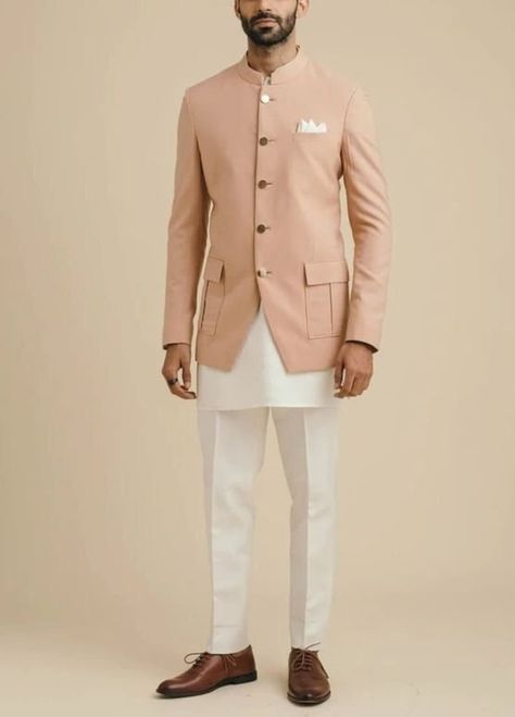 Stylish Partywear Designer Suit Groom Wedding Bndhgala Suit Jodhpuri Slim Fit Suit For Men. Groomsmen Kurta, Indian Cocktail Party, White Jodhpuri, Peach Sherwani, Men Jodhpuri, Jodhpuri Sherwani, Jodhpur Pants, Men Sherwani, Jodhpuri Suits For Men