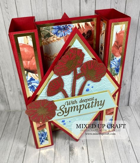 Sympathy Sentiment, Mixed Up Crafts, Dimensional Cards, Joy Fold Card, Screen Cards, Card Box Holder, Fancy Fold Card Tutorials, Silhouette Cards, Sunday School Teacher