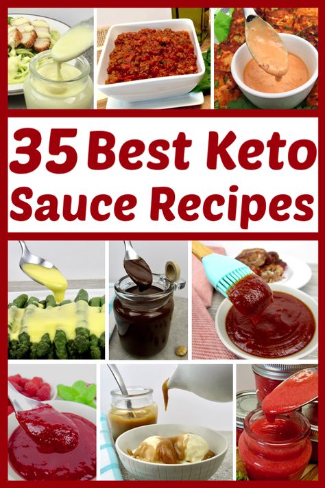 Keto Sauce, Sugar Free Nutella, Low Carb Bbq Sauce, Easy Peanut Sauce, Keto Fudge, Homemade Strawberry Sauce, Keto Sauces, Sweet And Sour Sauces, Marinara Sauce Homemade