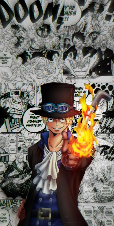 Dj Yoda, One Piece Theme, Sabo One Piece, Anime Lock Screen Wallpapers, Anime Lock Screen, One Piece Wallpaper Iphone, Black Clover Anime, One Piece Comic, One Piece Fanart