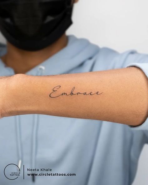 Free To Be Me Tattoo, Embrace The Journey Tattoo, Embrace Change Tattoo, Acceptance Tattoo, Embrace Tattoo, Self Worth Tattoo, Made In Heaven Tattoo, Strong Tattoos, Heaven Tattoos