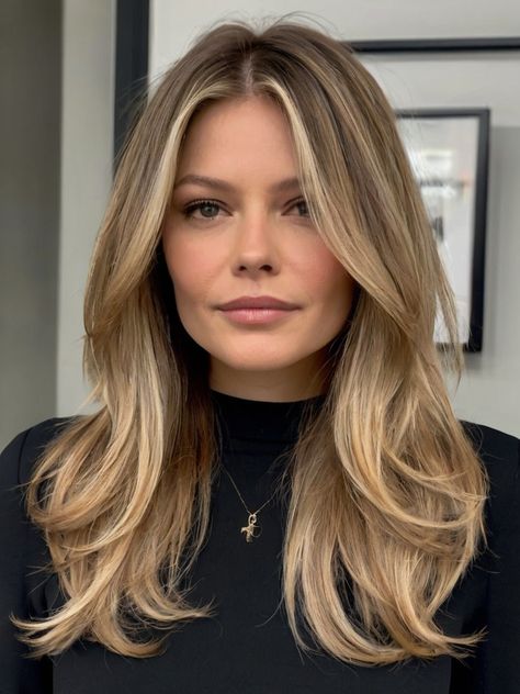 Summer Blonde Hair, Blonde Hair Transformations, Haircuts For Long Hair With Layers, Haircuts For Medium Length Hair, Long To Short Hair, Brown Blonde Hair, Long Blonde, Mid Length Hair, Haircuts For Long Hair