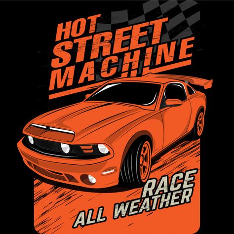 Hot street machines, vector car illustrations Car Drawing Pencil, Attack On Titan Shirt, Car Animation, Vintage Logos, Rs 5, Car Vector, Automotive Logo, Honda Jazz, Street Racing Cars