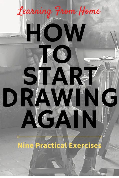 How to Start Drawing Again_ 9 Practical Exercises Drawing Ideas Practice, Ways To Improve Drawing Skills, Tips To Improve Your Art, Charcoal Drawing Practice, Drawing Reference Beginners, Drawing Skills Improve, How To Start Drawing People, Drawing Exercises Anatomy, How To Start Drawing Again