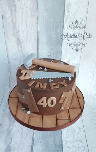 Joiner cake. - cake by Aurelia's Cake - CakesDecor Tool Box Cake, Father's Day Cake, Tools Cake, Dad Birthday Cakes, Homemade Birthday Cakes, Fathers Day Cake, Cupcakes Decorados, Tool Cake, Birthday Cakes For Men