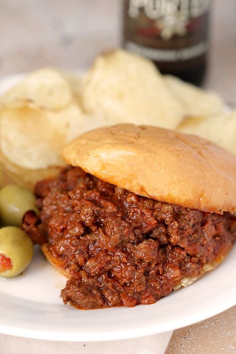 Sloppy Joe Hoagie, Diy Manwich Sauce Sloppy Joe, Homemade Manwich, Man Which Sloppy Joes, Unsloppy Sloppy Joes, Manwhich Sloppy Joes, Turkey Sloppy Joes, Loose Meat Sandwiches, Homemade Sloppy Joes