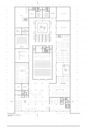 A Student Centre in University Campus on Behance University Plan, Warsaw University, Landscape Architecture Plan, Architecture Program, Campus Design, University Architecture, Student Center, Diagram Architecture, University Campus