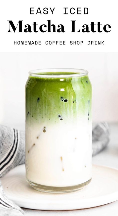 Matcha Powder Recipes, Iced Matcha Recipe, Matcha Shake, Iced Matcha Green Tea, Matcha Drink Recipes, Sweet Matcha, Matcha Latte Recipe, Milk Tea Recipes, Matcha Green Tea Latte