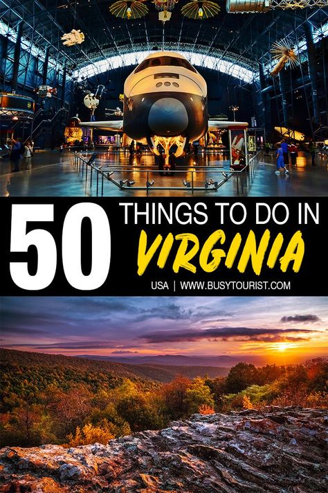 Wondering what to do in Virginia? This travel guide will show you the top attractions, best activities, places to visit & fun things to do in Virginia. Start planning your itinerary & bucket list now! #richmond #thingstodoinvirginia #virginia #usatravel #usaroadtrip #travelusa #ustraveldestinations #ustravel #americatravel #travelamerica #vacationusa Places To Visit In Virginia, Things To Do In Virginia, Travel Virginia, Canada Cruise, Vacay Ideas, Virginia Vacation, Trip Destinations, Southern States, Virginia Travel