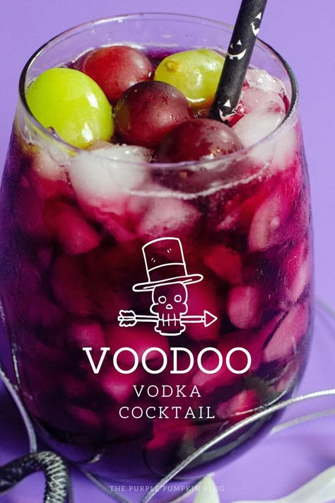 Go To Bar Drinks, Halloween Cocktails With Vodka, Halloween Drinks With Vodka, Voodoo Cocktail Recipe, Red Halloween Cocktails, Red Halloween Drinks Alcohol, Halloween Vodka Drinks, Halloween Vodka Punch, Scary Cocktails