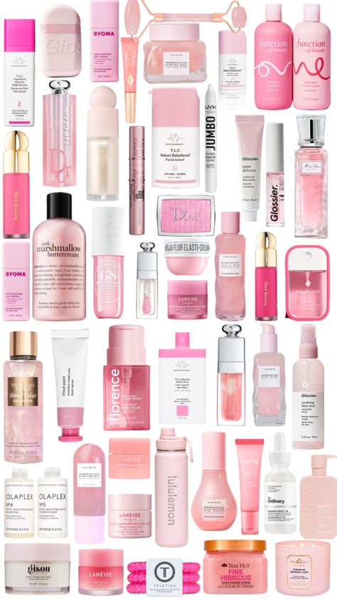 Pink Products Aesthetic, Pink Skin Care, Pink Skincare, Makeup Finds, Pink Products, Preppy Makeup, Sephora Skin Care, Skincare Inspiration, Makeup Help