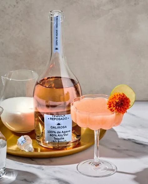 WE MADE TEQUILA BLUSH | While most tequilas are aged in whiskey barrels, we use prized red wine barrels to give Calirosa its smooth taste, refreshing red berry notes, and signature rosa color. Pick a bottle up today. Best Sipping Tequila, Sweet Brunch, Barbie Bachelorette, Coconut Margarita, Cocktail Recipe Book, Spicy Margarita, Reposado Tequila, Summer Brunch, Wine Barrels