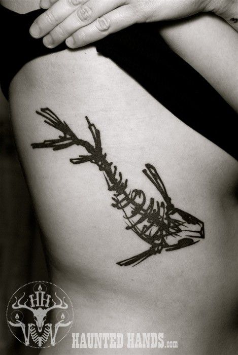 Shark Bone Tattoo, Scary Fish Tattoo, Skeletal Animal Tattoos, Skeleton Koi Fish Tattoo, Bone Fish Tattoo, Dead Fish Tattoo, Marine Tatoos, Whale Skeleton Tattoo, Koi Fish Skeleton