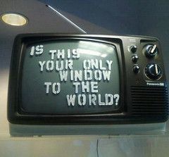 Window To The World, Old Tv, Food For Thought, The Words, To The World, Wise Words, Words Of Wisdom, We Heart It, Street Art