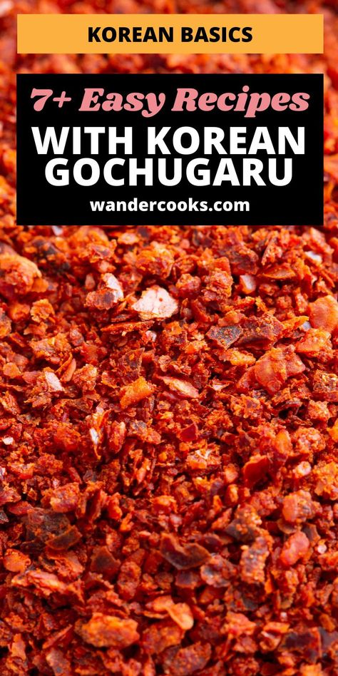 Recipes With Gochugaru, Gochugaru Recipes Korean Food, Korean Chili Paste Recipes, Gochugaru Recipes, Recipes That Use Gochujang, Korean Red Pepper Paste Recipes, Gojuchang Recipe, Korean Chili Oil, Korean Bbq Spice Blend